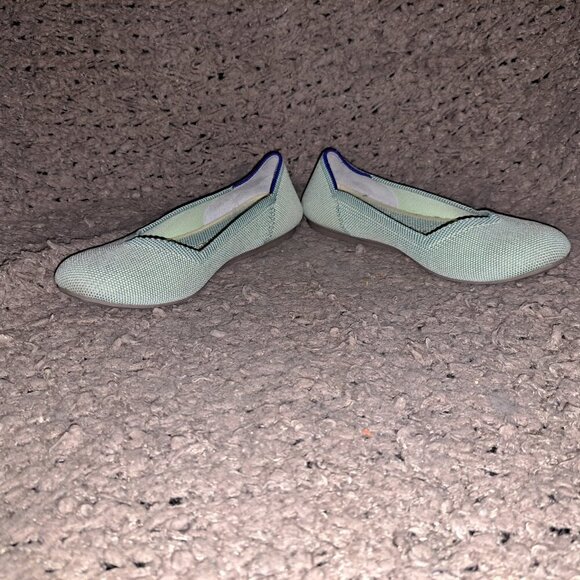 ROTHY'S-Round Toe-Mint Green-Retired-Slip On Flats-Size 5.5-Near Mint - Picture 5 of 8